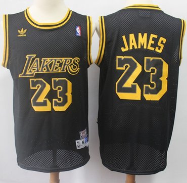 lebron james all black lakers jersey