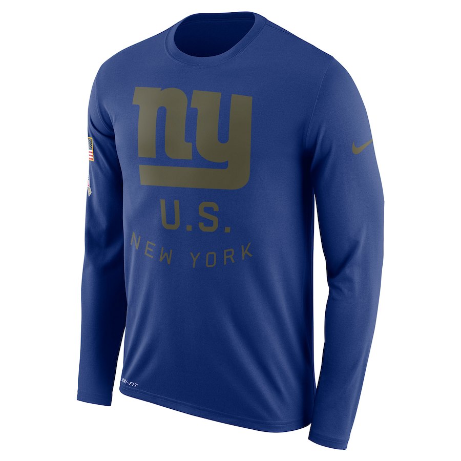 New York Giants Nike Salute To Service Sideline Legend Performance Long