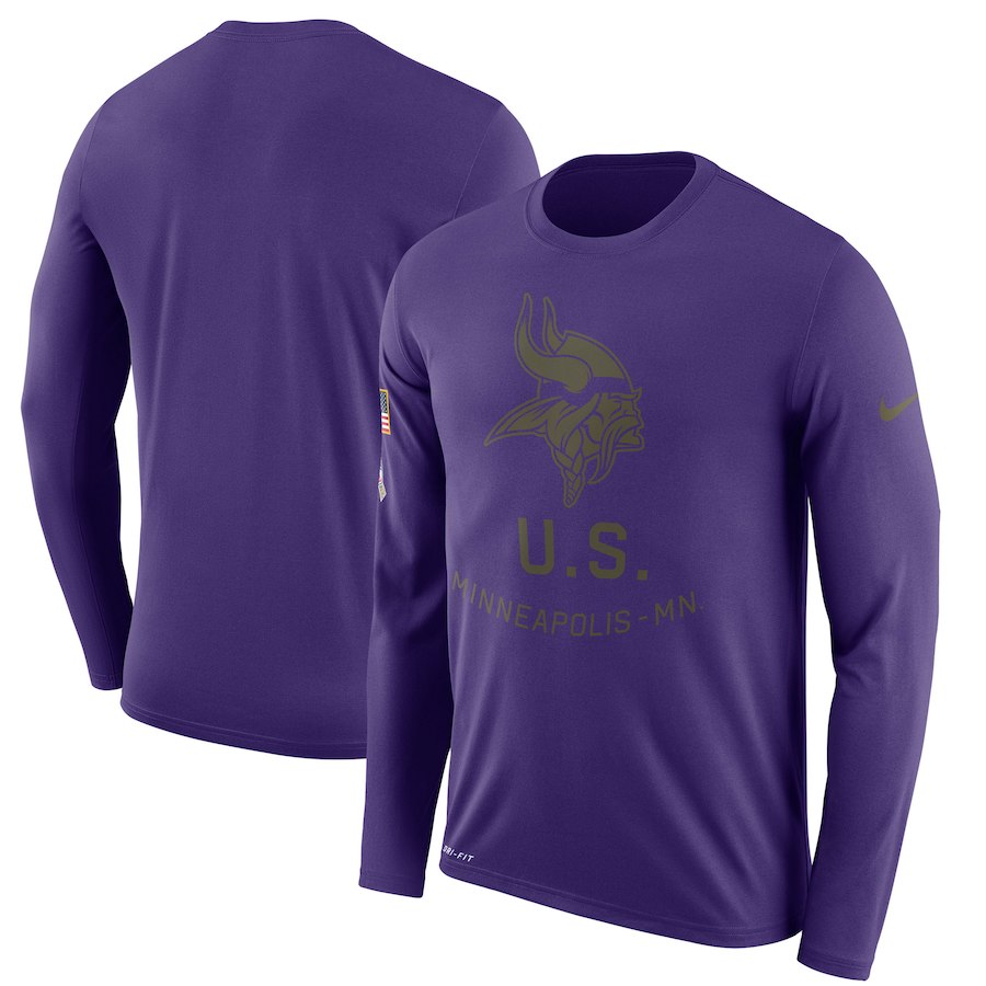 Minnesota Vikings Nike Salute To Service Sideline Legend Performance