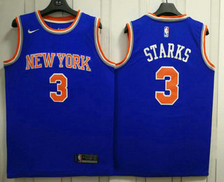 Mens New York Knicks Kristaps Porzingis #6 Blue Jersey Swingman