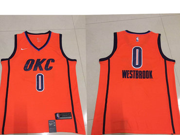 okc westbrook orange jersey