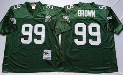 Eagles 99 Jerome Brown Green Throwback Jersey on sale,for Cheap,wholesale  from China