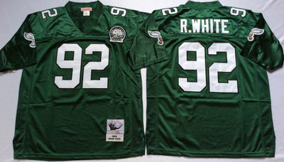 Eagles 92 Reggie White Green Throwback Jersey on sale,for Cheap,wholesale  from China