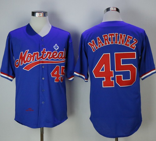 Mitchell And Ness BP Expos #45 Pedro Martinez Blue Throwback Stitched MLB  Jersey on sale,for Cheap,wholesale from China