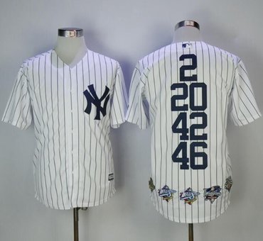 jersey yankees york stitched champions strip series mlb