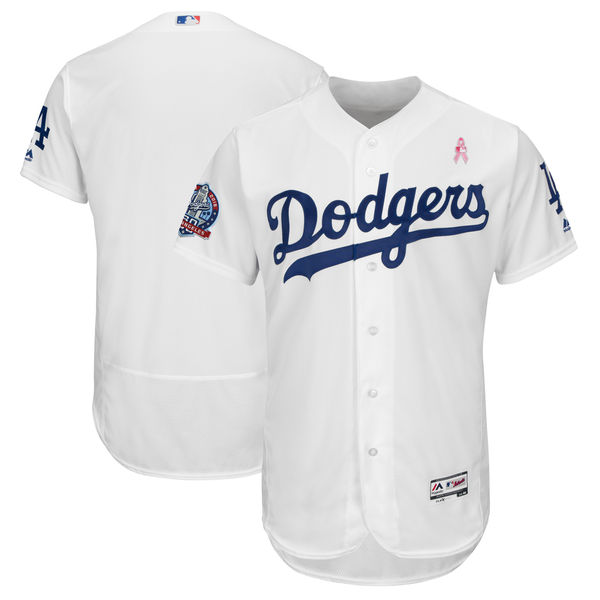 Los Angeles Dodgers Blank White 2018 Mother's Day Flexbase Jersey on