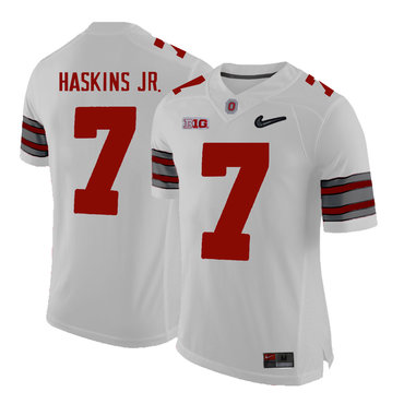 Ohio State Buckeyes 7 Dwayne Haskins White With Diamond Logo College Football Jersey on sale,for 