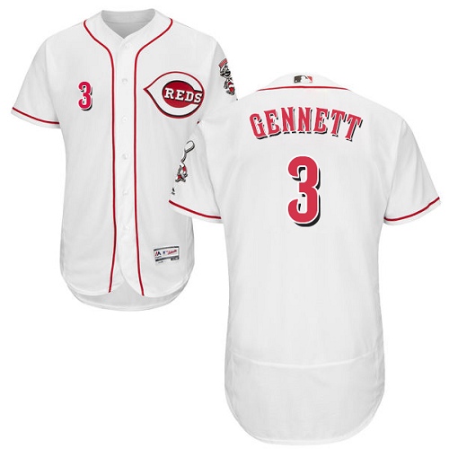 Cincinnati Reds 3 Scooter White Flexbase Authentic Collection