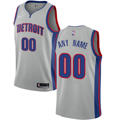 Men's Nike Detroit Pistons Customized Swingman White Home NBA