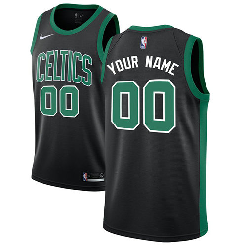 Men's Nike Boston Celtics Customized Authentic Black NBA Statement ...