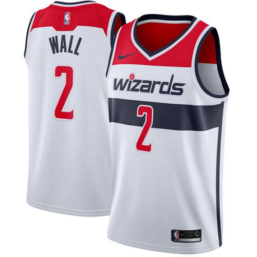Nike Washington Wizards 3 Bradley Beal White NBA Swingman City Edition