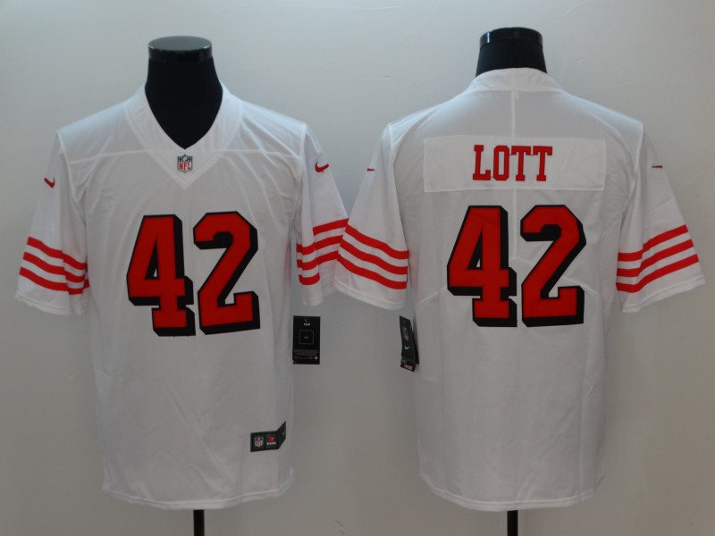 49ers white color rush jersey