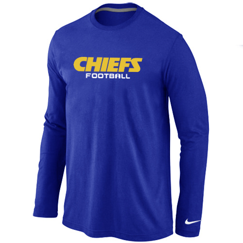 Nike Kansas City Chiefs Heart & Soul Long Sleeve TShirt D.Blue on sale