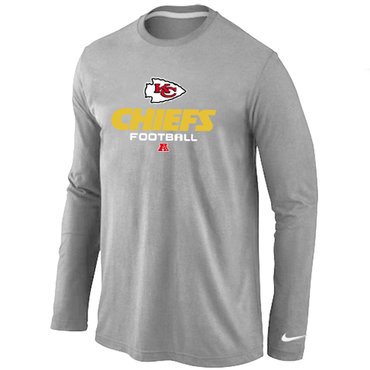 Nike Kansas City Chiefs Critical Victory Long Sleeve T-Shirt Grey