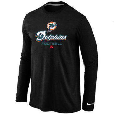 black miami dolphins shirt