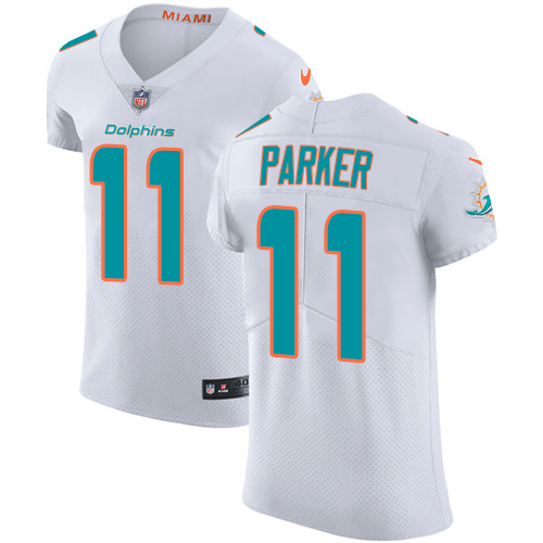 Nike Miami Dolphins #11 DeVante Parker White Men's Stitched NFL Vapor ...