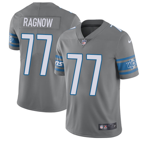Nike Detroit Lions 77 Frank Ragnow White Men's Stitched NFL Vapor