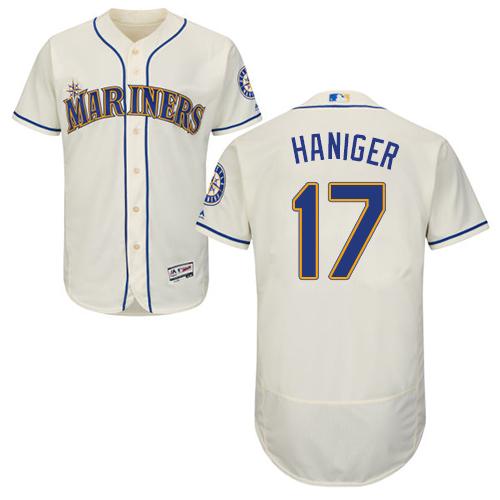 Seattle Mariners 17 Mitch Haniger Cream Flexbase Authentic Collection