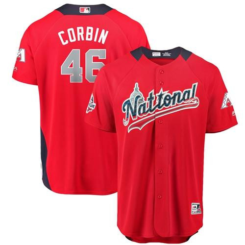 Diamondbacks #46 Patrick Corbin Red 2018 All-Star National League Stitched  Baseball Jersey on sale,for Cheap,wholesale from China