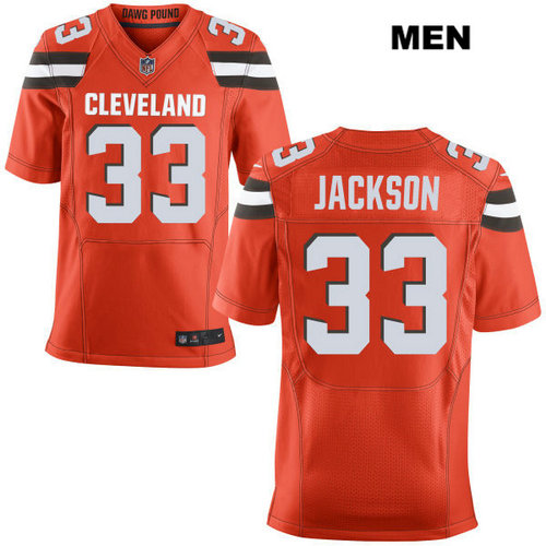 Nike Cleveland Browns 33 Darius Jackson Orange Stitched NFL Elite