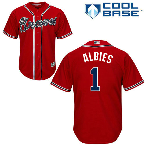 Atlanta Braves 1 Ozzie Albies Blue New Cool Base Stitched Baseball
