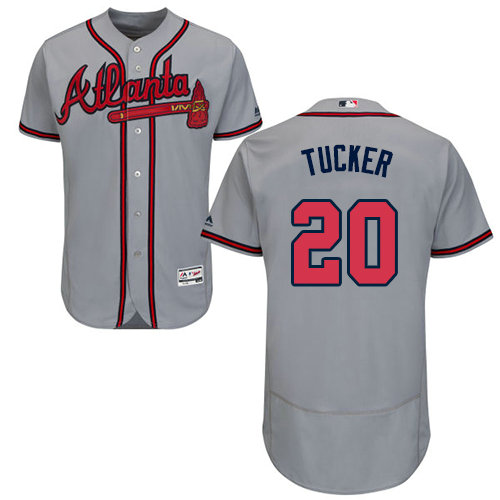 Atlanta Braves 20 Preston Tucker Red Flexbase Authentic Collection