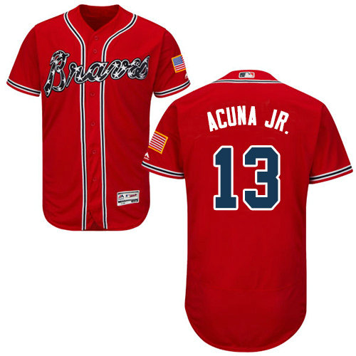 red acuna jersey