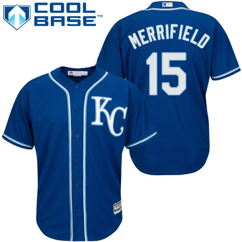 Kansas City Royals 15 Whit Merrifield Grey Flexbase Authentic