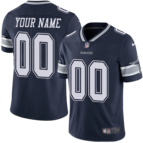 Youth Nike Dallas Cowboys Alternate Road White Customized Vapor