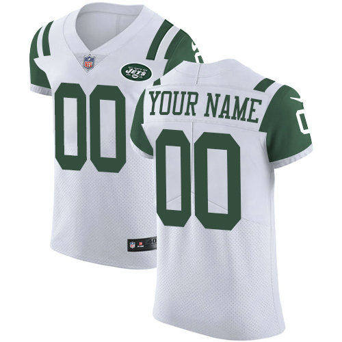 New York Jets Nike Custom Game Jersey - White