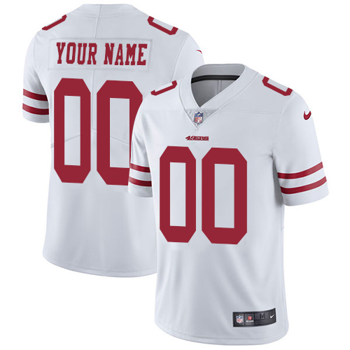 Men's Nike San Francisco 49ers Road White Customized Vapor Untouchable Limited NFL Jersey on Men's Nike San Francisco 49ers Road White Customized Vapor Untouchable Limited NFL Jersey on