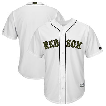 Boston Red Sox Men's Majestic white custom jersey