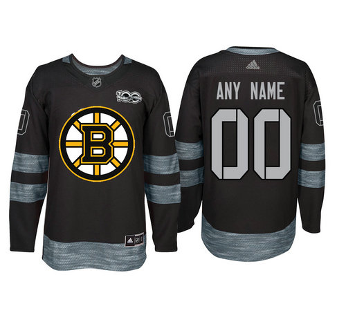 Adidas Bruins Anniversary Home Jersey Black L (52) - Mens Hockey Jerseys