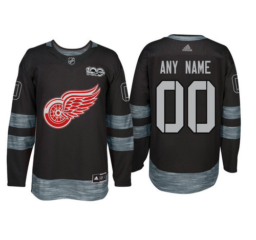 detroit red wings black jersey