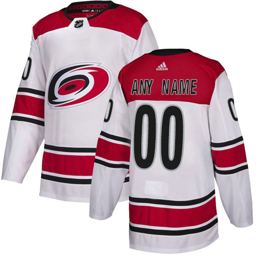 Men's Adidas Carolina Hurricanes NHL Authentic White Customized