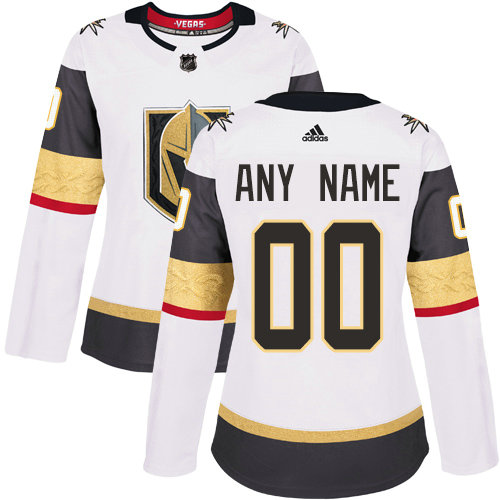Custom Men's Vegas Golden Knights White 2018 NHL AllStar Stitched Ice