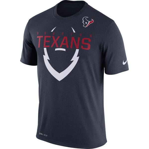 Men's Houston Texans Nike Navy Legend Icon Performance TShirt on sale
