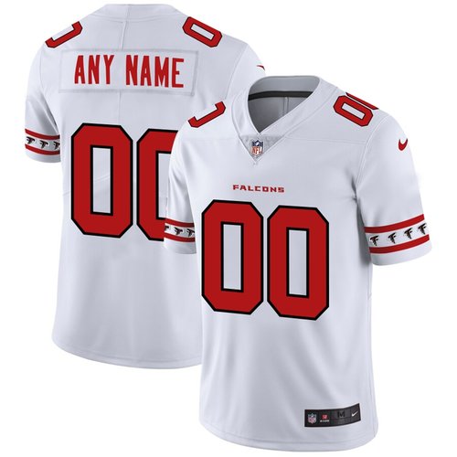 حسين ياسين Men's Nike Atlanta Falcons Customized White Limited Jersey حسين ياسين