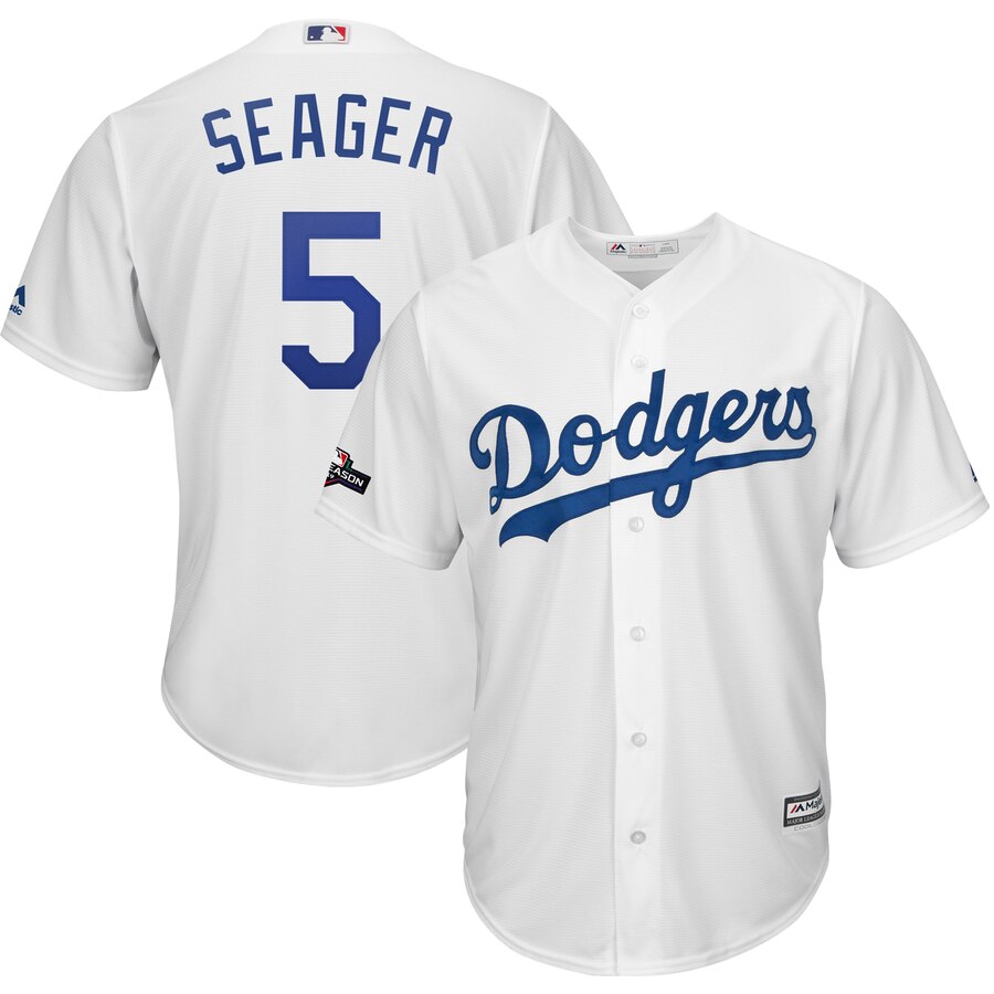 la dodgers white green jersey