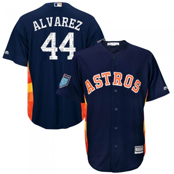 Men's Houston Astros 44 Yordan Alvarez Majestic Flex Base Road