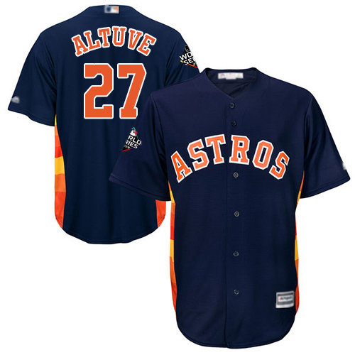 Astros 27 Jose Altuve Navy Blue New Cool Base 2019 World Series Bound