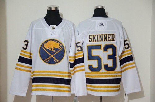 Fanatics NHL Men's Buffalo Sabres Jeff Skinner #53 Navy Player T-Shirt, Medium, Blue