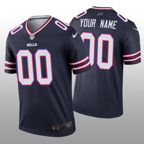 Men's Buffalo Bills Custom Navy Inverted Legend Jersey on sale,for