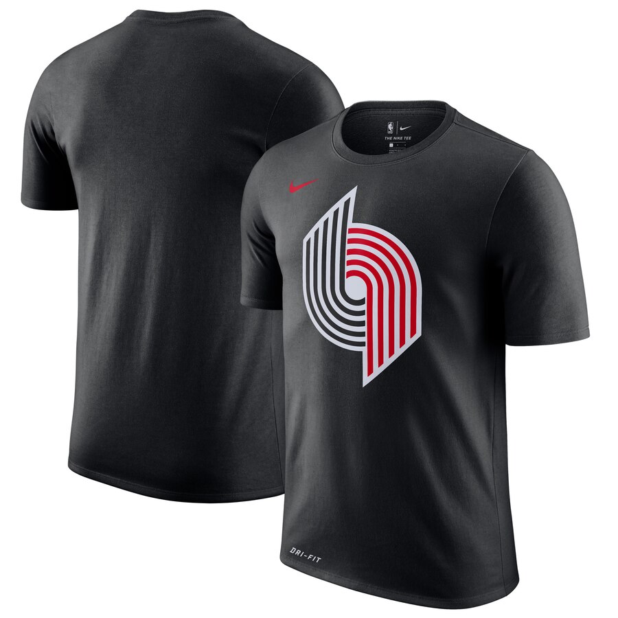 Portland Trail Blazers Nike Hardwood Classics Performance Logo T-Shirt ...