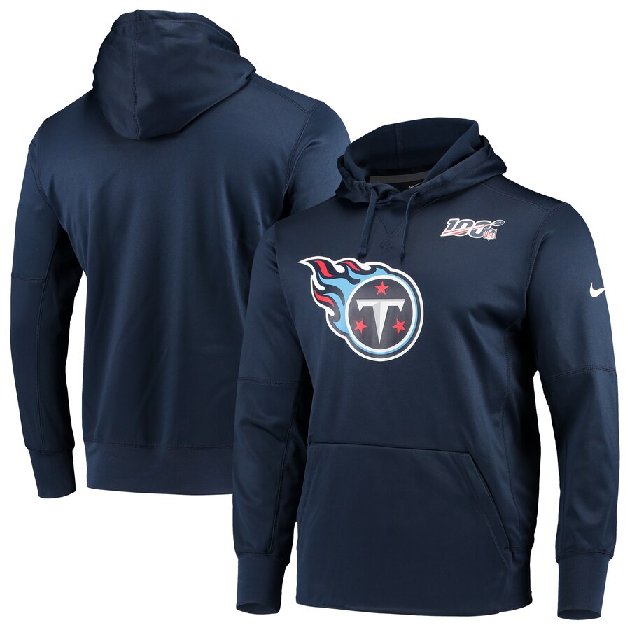 Tennessee Titans Nike NFL 100 Primary Logo Circuit Performance Pullover ...