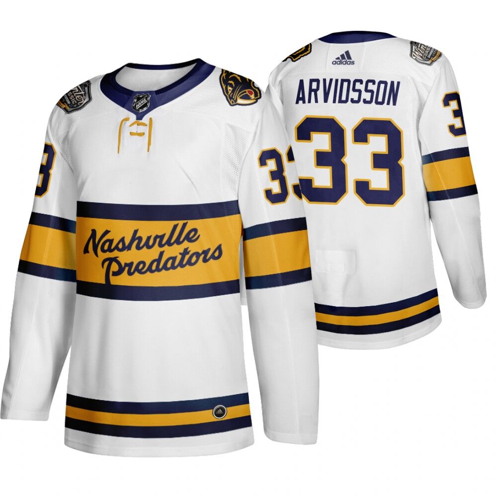 Men's Nashville Predators 92 Ryan Johansen White 2020 Winter Classic