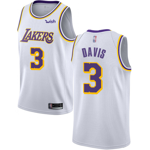 Lakers #3 Anthony Davis White Youth Basketball Swingman ... Lakers #3 Anthony Davis White Youth Basketball Swingman ...