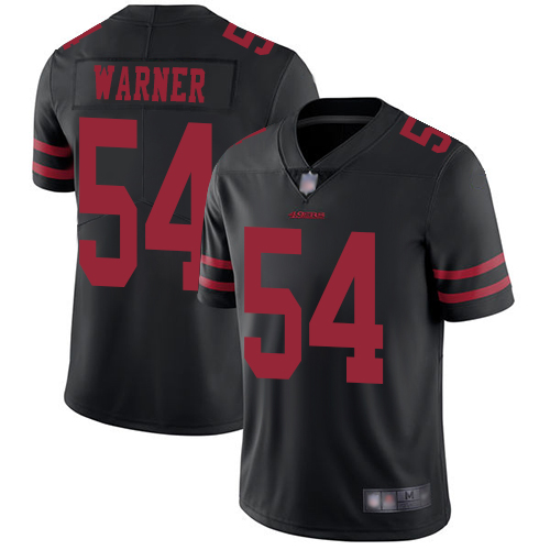 Men's San Francisco 49ers 54 Fred Warner Black Vapor Untouchable Limited Player Football Jersey