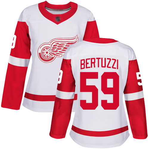 Women's Detroit Red Wings Authentic 59 Tyler Bertuzzi White Pink