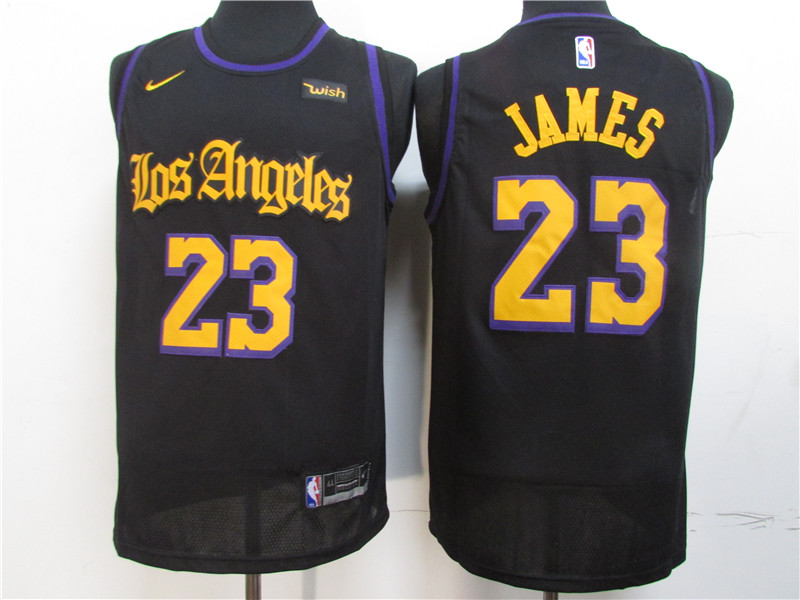 lakers jersey black